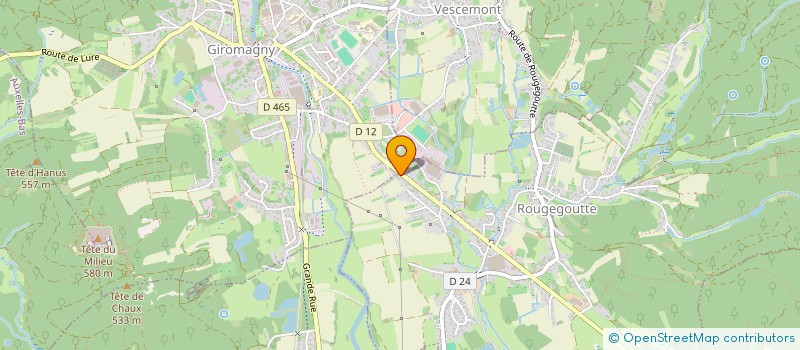 localisation de l'entreprise EURO LAVAGE DEPANNAGE SARL à ROUGEGOUTTE