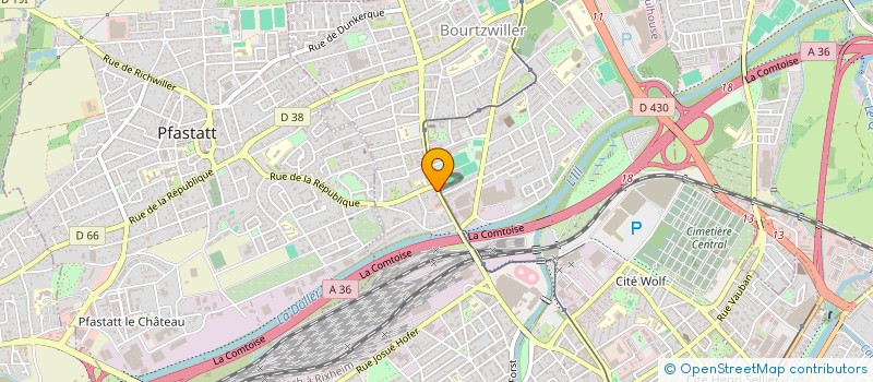 localisation de l'entreprise EURO LEADER  MULHOUSE