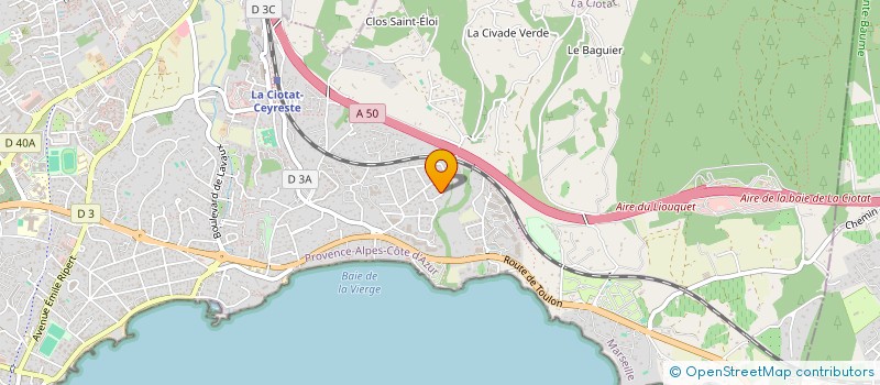 localisation de l'entreprise EURO LIGNE à LA CIOTAT