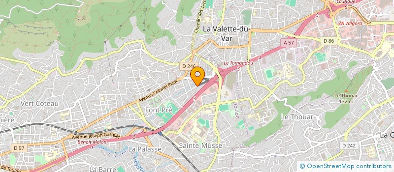 localisation de l'entreprise EURO LOCATIONS MATERIELS HOTELIERS à TOULON