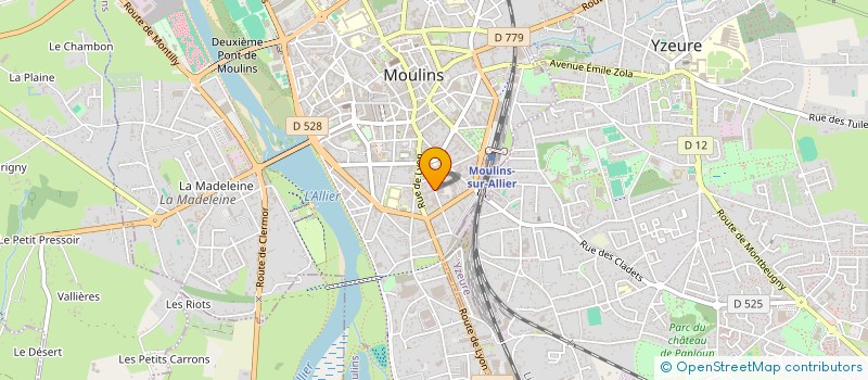 localisation de l'entreprise EURO-LOFT à MOULINS