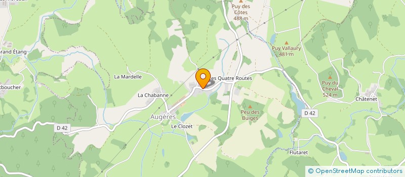 localisation de l'entreprise EURO MACONNERIE CREUSE à AUGERES