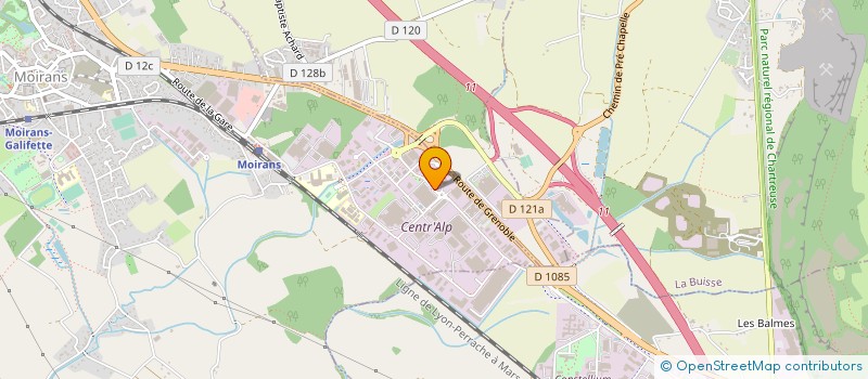 localisation de l'entreprise EURO MAINTENANCE INFORMATIQUE  MOIRANS