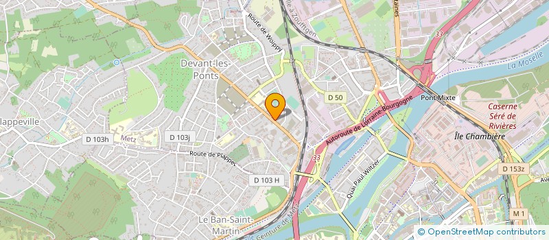 localisation de l'entreprise EURO MARKET à METZ