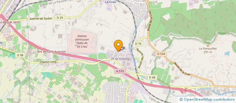 localisation de l'entreprise EURO MARKETING DISTRIBUTION  LA CRAU