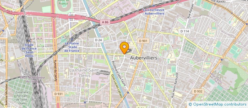localisation de l'entreprise EURO MAXCIM à AUBERVILLIERS