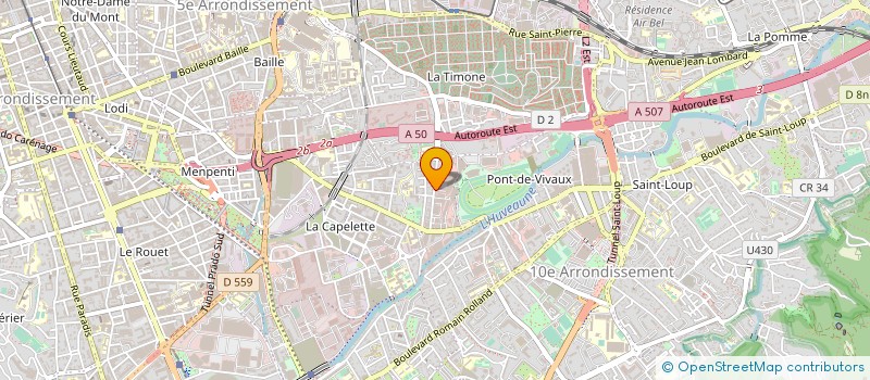 localisation de l'entreprise EURO MED 13 AMBULANCES à MARSEILLE