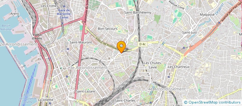 localisation de l'entreprise EURO MEDIA(MEDIA&CASTORS MULTISERVICES)  MARSEILLE