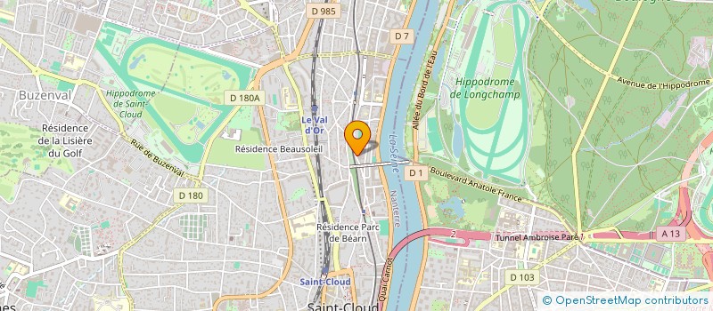 localisation de l'entreprise EURO MEDIAS à SAINT-CLOUD