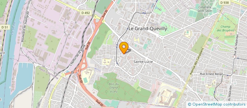 localisation de l'entreprise EURO MEDIC à LE GRAND-QUEVILLY