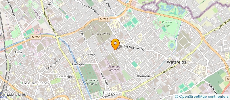 localisation de l'entreprise EURO MEDICAL SANTE SERVICES  WATTRELOS