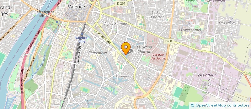 localisation de l'entreprise EURO MEDICALE LOGISTIQUE à VALENCE