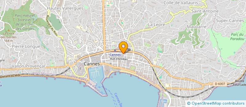 localisation de l'entreprise EURO MEETING ORGANISATION à CANNES