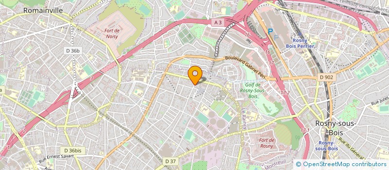 localisation de l'entreprise EURO MODE  MONTREUIL