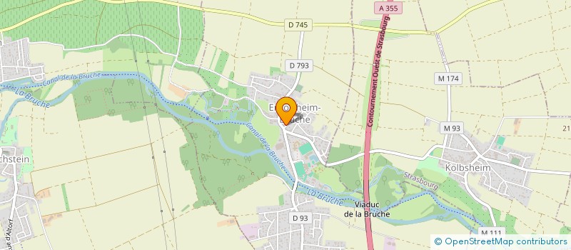 localisation de l'entreprise EURO MONTAGE ASCENSEUR à ERNOLSHEIM-BRUCHE