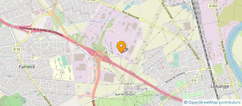 localisation de l'entreprise EURO MOSELLE LOISIRS à FLORANGE