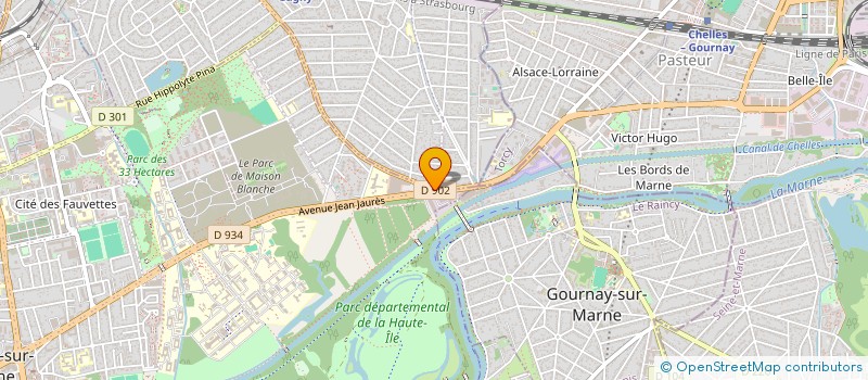 localisation de l'entreprise EURO MOTO à GAGNY