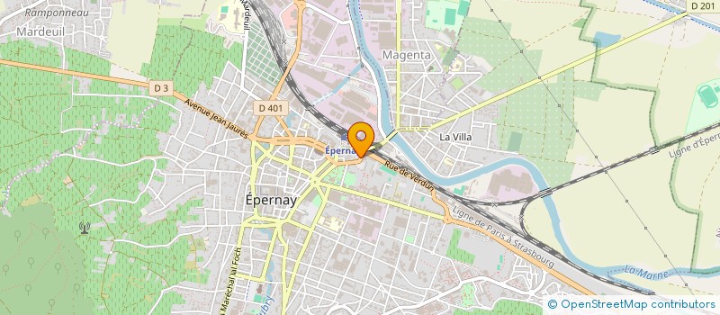 localisation de l'entreprise EURO MULTI CARS à EPERNAY