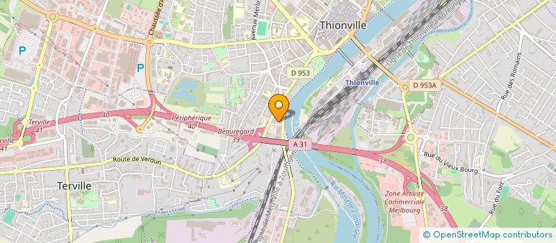 localisation de l'entreprise EURO NEGOCE  THIONVILLE