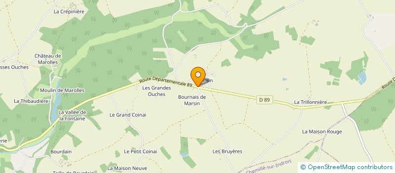 localisation de l'entreprise EURO-NEGOCE à NOUANS-LES-FONTAINES