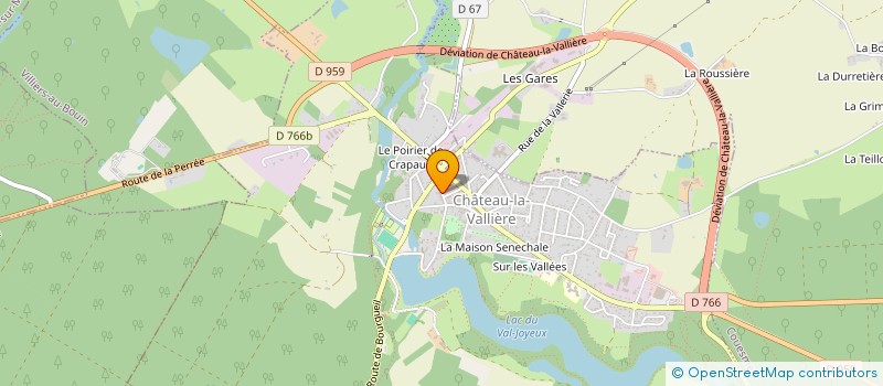 localisation de l'entreprise EURO-NEGOCE  CHATEAU-LA-VALLIERE