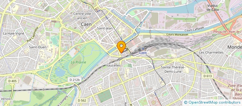 localisation de l'entreprise EURO NEGOCE à CAEN
