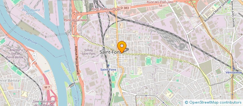 localisation de l'entreprise EURO NEGOCE à SAINT-FONS