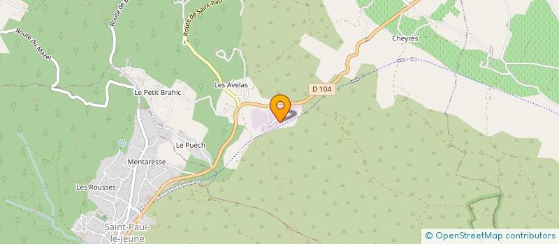 localisation de l'entreprise EURO NEGOCE FINISSEUR à SAINT-ALBAN-AURIOLLES