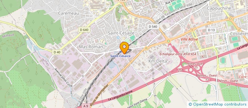 localisation de l'entreprise EURO NEON à NIMES