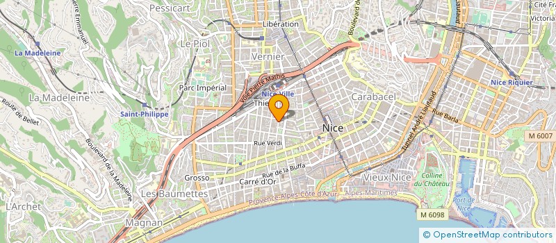localisation de l'entreprise EURO NESS INDUSTRIE à NICE