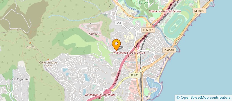 localisation de l'entreprise EURO-NETTOYAGE à VILLENEUVE-LOUBET