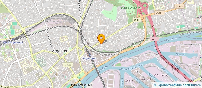 localisation de l'entreprise EURO NEW BAT  ARGENTEUIL