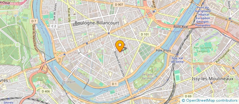 localisation de l'entreprise EURO NEXIUM à BOULOGNE-BILLANCOURT
