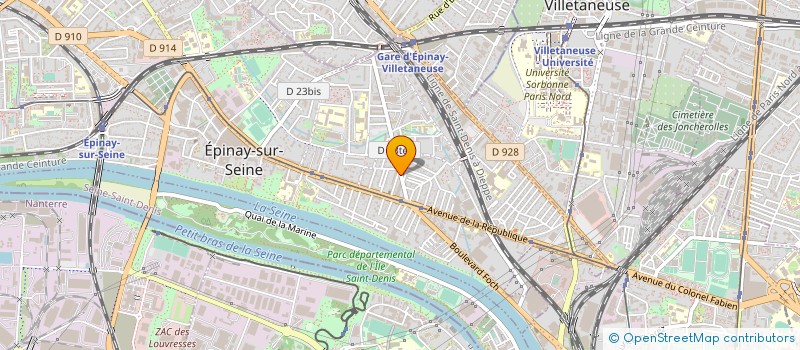 localisation de l'entreprise EURO NOMENCLATURE à EPINAY-SUR-SEINE