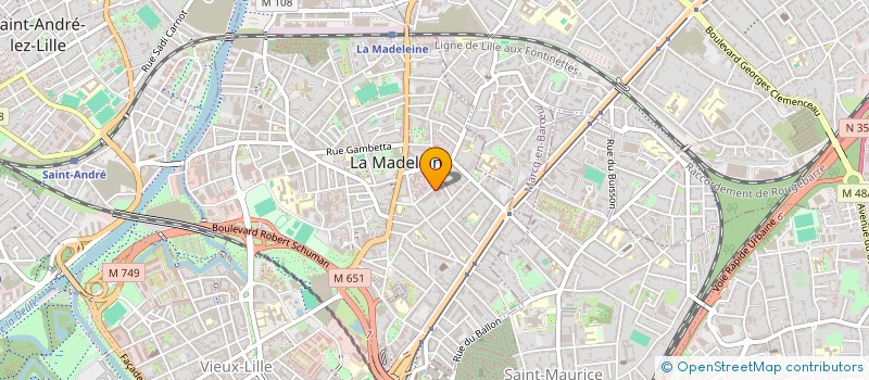 localisation de l'entreprise EURO NORD CONSEILS à LA MADELEINE