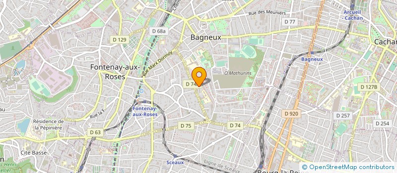 localisation de l'entreprise EURO NS BATIMENT à BAGNEUX