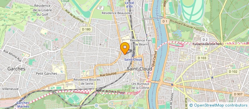 localisation de l'entreprise EURO-OCCASE à SAINT-CLOUD