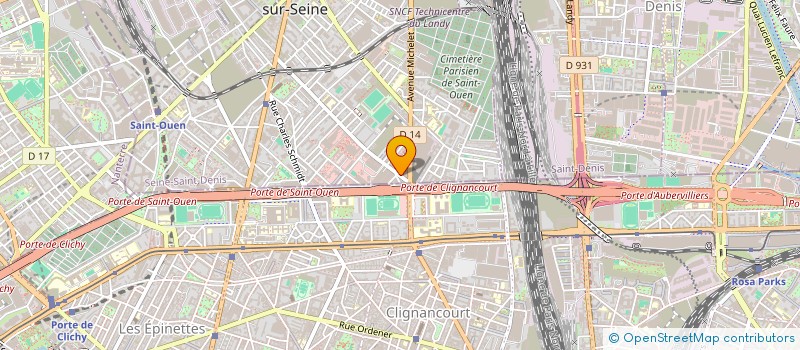localisation de l'entreprise EURO ORIENT ARTS à SAINT-OUEN-SUR-SEINE