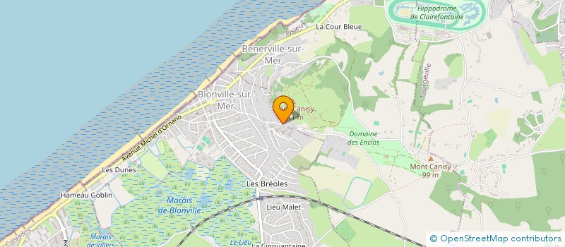 localisation de l'entreprise EURO PACKAGING à BENERVILLE-SUR-MER