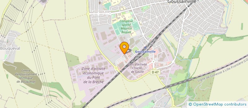 localisation de l'entreprise EURO PALETTES à GOUSSAINVILLE