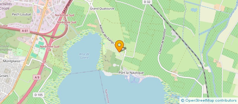 localisation de l'entreprise EURO PARCS FRANCE  NARBONNE