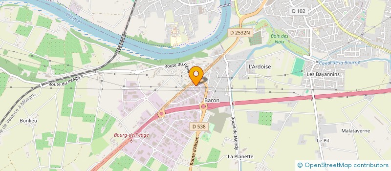 localisation de l'entreprise EURO PARE BRISE à BOURG-DE-PEAGE