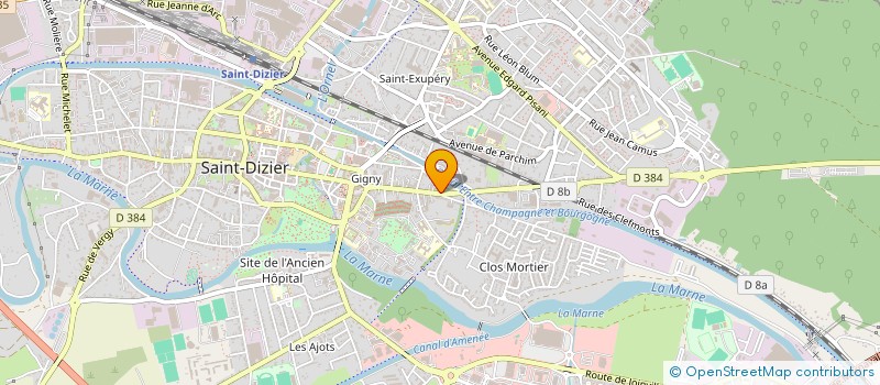 localisation de l'entreprise EURO PARE-BRISE à SAINT-DIZIER