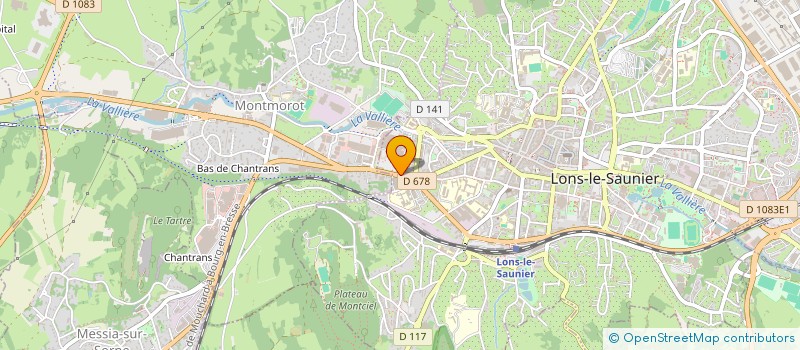 localisation de l'entreprise EURO PARE BRISE PLUS LONS LE SAUNIER  LONS-LE-SAUNIER