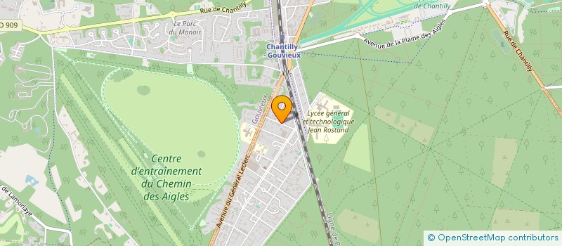 localisation de l'entreprise EURO PARFUM ET COSMETIQUE à CHANTILLY