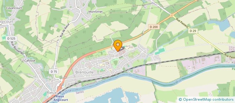 localisation de l'entreprise EURO PARK AUTO  BRENOUILLE