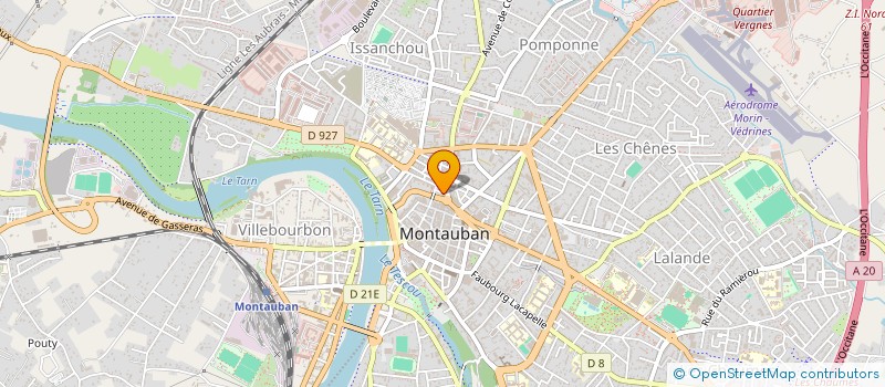 localisation de l'entreprise EURO PECHE CHASSE 82 à MONTAUBAN