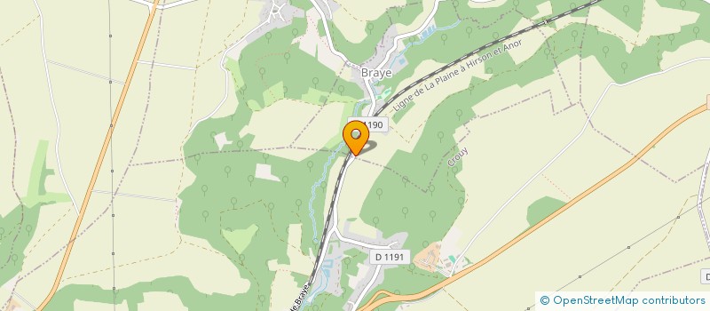 localisation de l'entreprise EURO PEINTURE  CROUY