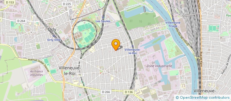 localisation de l'entreprise EURO PEINTURE à VILLENEUVE-LE-ROI