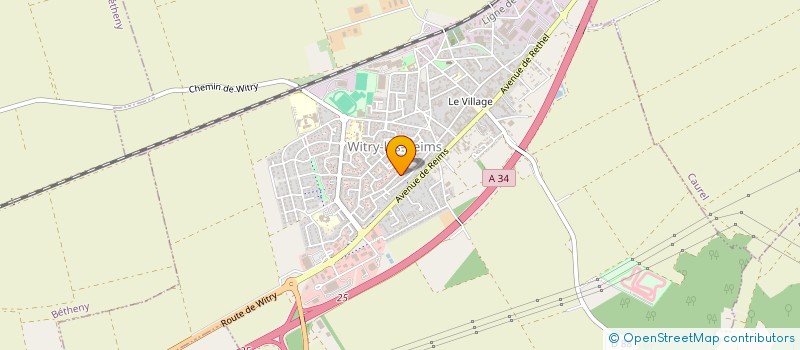 localisation de l'entreprise EURO PERMIS - LA VRAIE CONDUITE  WITRY-LES-REIMS